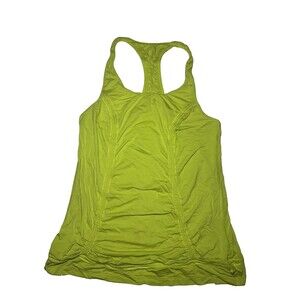 Lululemon Cardio Kick Tank Fresh Lime Green Workout Bra Top Gym Yoga Womens 8